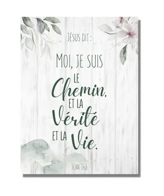 Tableau aluminium "Le Chemin, la Vérité et la Vie" Jean 14.6