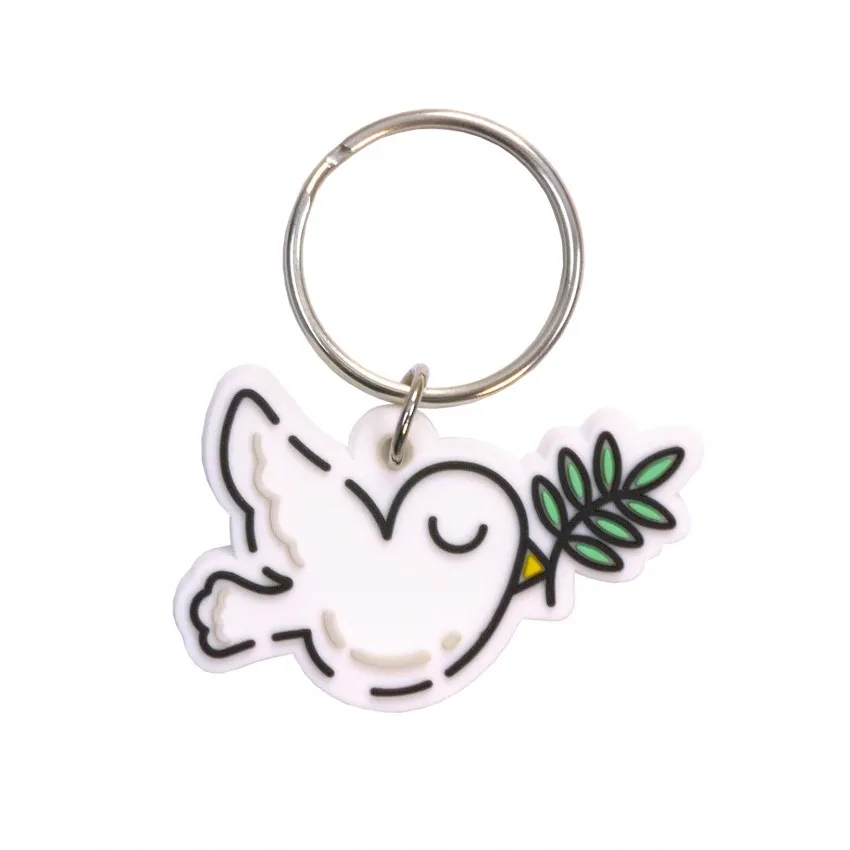 Porte-clé Colombe au Rameau