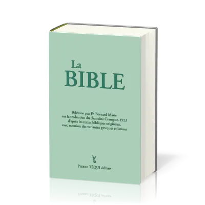 Bible Crampon 1923 révisée 2023 - couverture verte