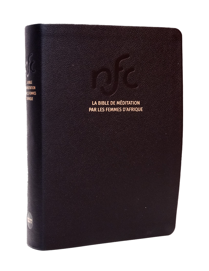 Bible NFC, Bible de méditation par les femmes d'Afrique - cuir noir, tranche or,coffret, paroles...