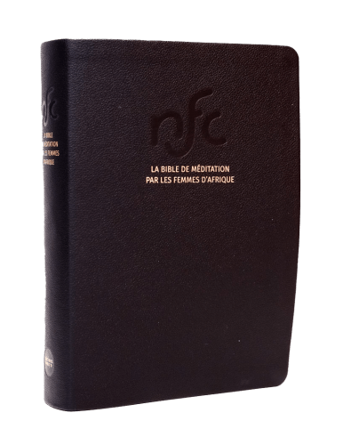 Bible NFC, Bible de méditation par les femmes d'Afrique - cuir noir, tranche or,coffret, paroles...