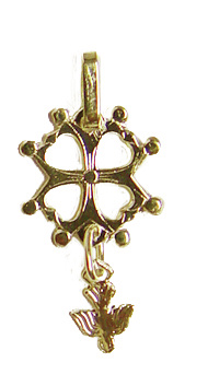 Croix Huguenote en or 18 carats - 11mm