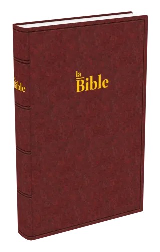 Bible Darby, grand format, brun-rouge - couverture rigide