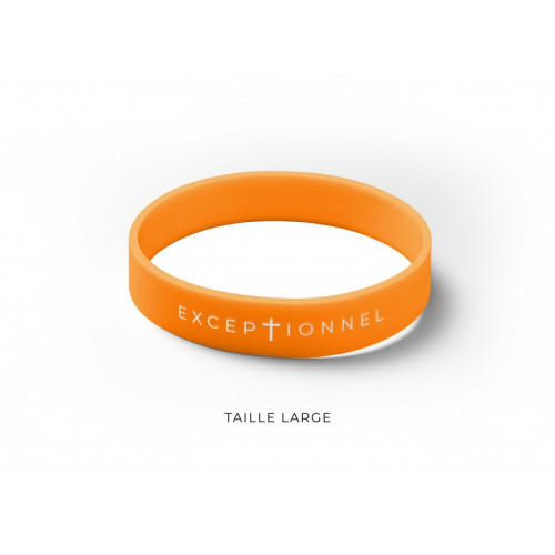 Bracelet "Exceptionnel" orange - Taille L