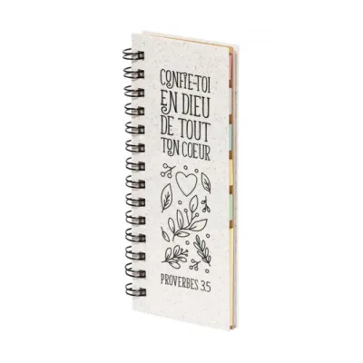 Mini-bloc notes avec post-its Confie-toi en Dieu […] - Proverbes 3.5