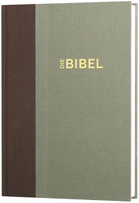 Allemand, Bible, Schlachter 2000 - Édition standard (Toile duo marron/kaki, couverture rigide)