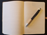 Carnet de notes Psaumes 16.11 - A5 liège et toile