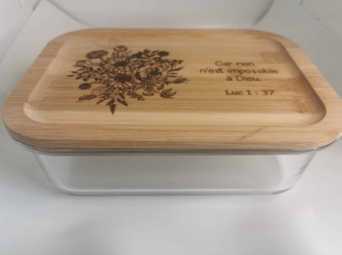Lunch Box Luc 1.37 - Bambou et verre