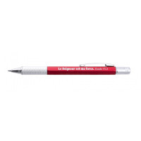 Stylo multi-outil rouge "Le Seigneur est ma force"