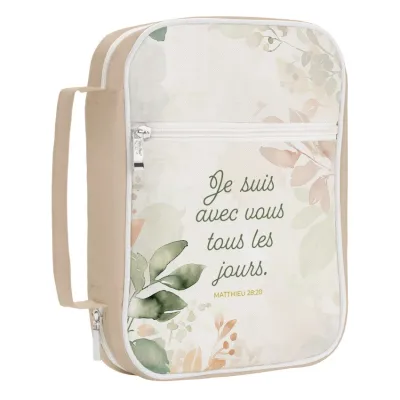 Pochette Bible large "Je suis avec vous tous les jours" - Matthieu 28.20