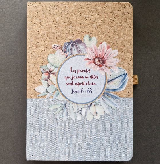 Carnet de notes Jean 6.63 - A5 liège et toile