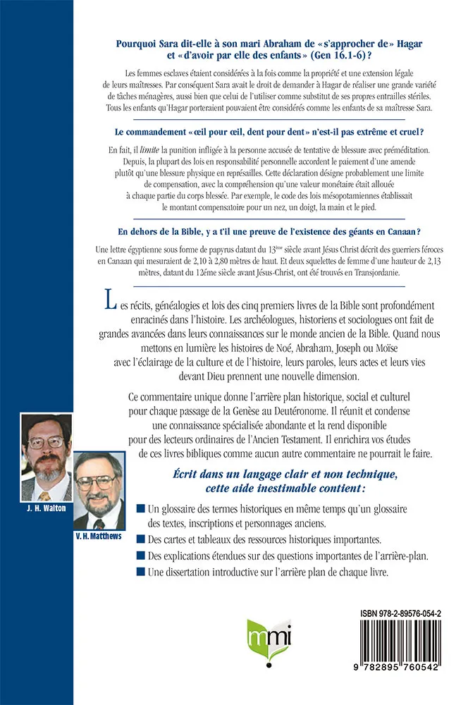 Pentateuque expliqué (Le) - Commentaire du contexte culturel biblique