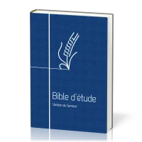 Bible d'étude Semeur 2015 - couverture souple bleue, tranche blanche