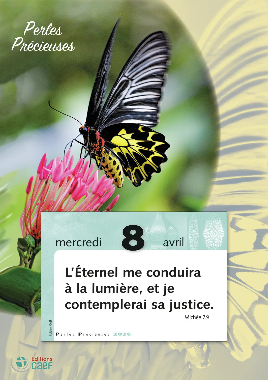 Perles précieuses - calendrier éphéméride, bloc et plaque