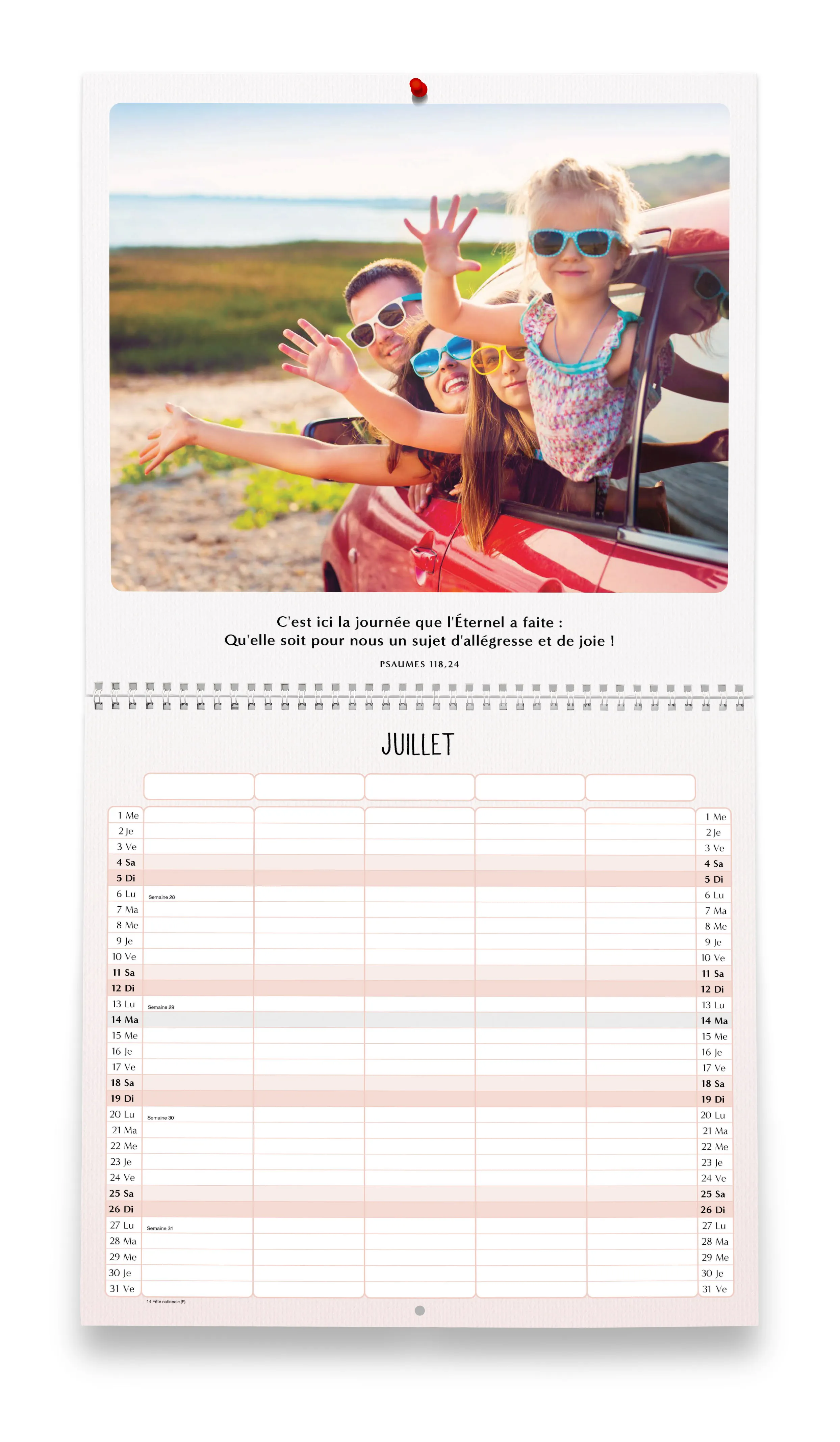 Famille en fête - calendrier