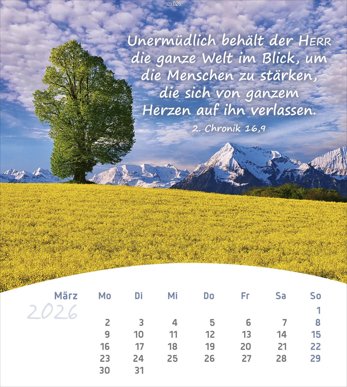 Allemand, La Vie pour toi - calendrier cartes postales