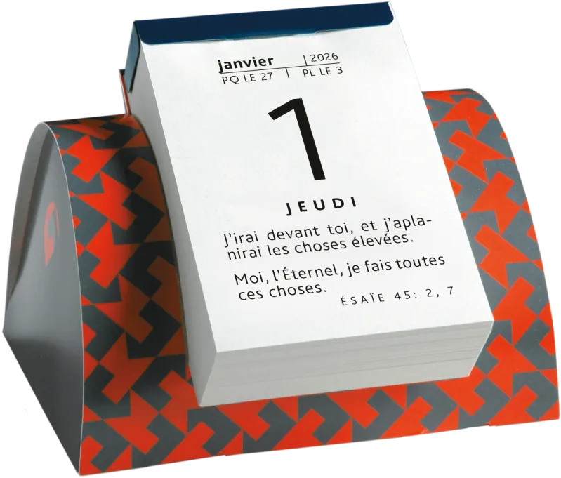 Calendrier Parole pour aujourd'hui - de table, modèle 1
