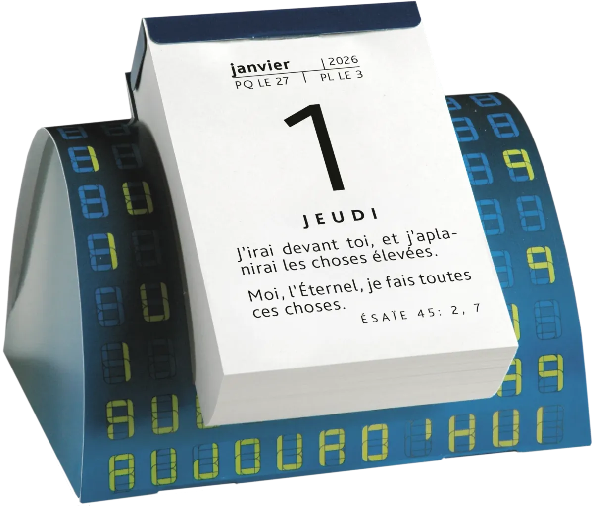 Calendrier Parole pour aujourd'hui - de table, modèle 3