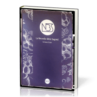 Bible d'étude NBS - grand format, similicuir prune, étui souple