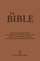 Bible Crampon 1923 révisée 2023 - couverture marron