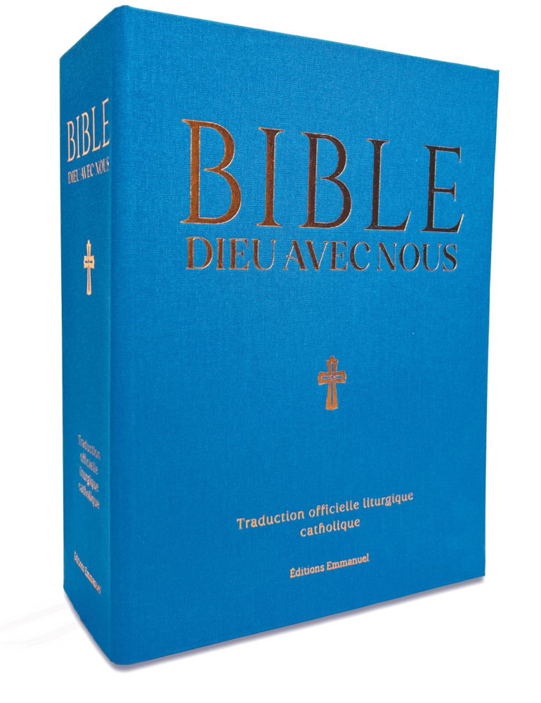 Bible Dieu avec nous, TOL - avec marges pour notes personnelles, rigide, bleue