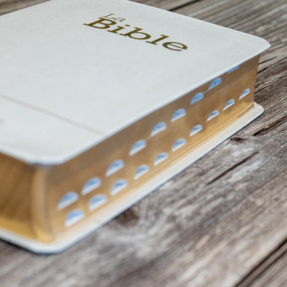 Bible Segond 21 compacte (Premium Style) - couverture souple toile blanche, avec tranches dorées...