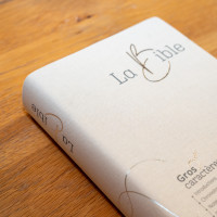 Bible Segond 21, gros caractères - couverture souple en toile blanche, tranche argentée