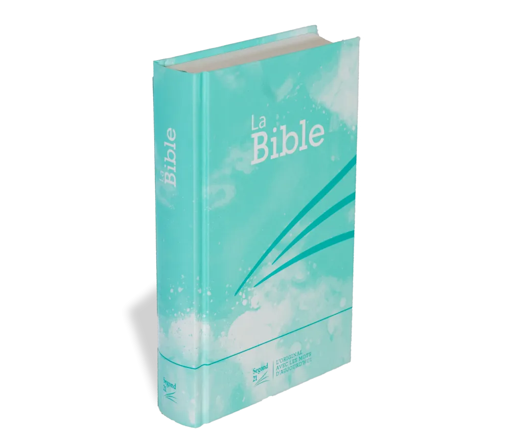 Bible Segond 21 compacte - couverture rigide motif bleu turquoise