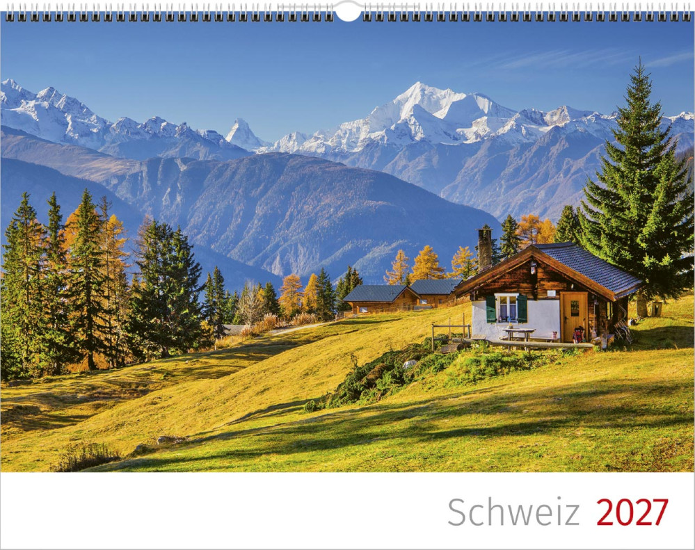Calendrier Paysages Suisses - Polonais, Calendrier mural