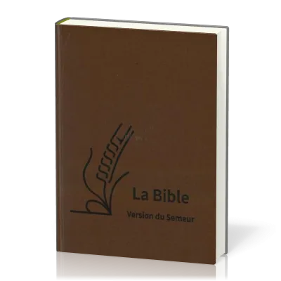 Bible Semeur 2015, gros caractères - couverture semi-souple, textile brun