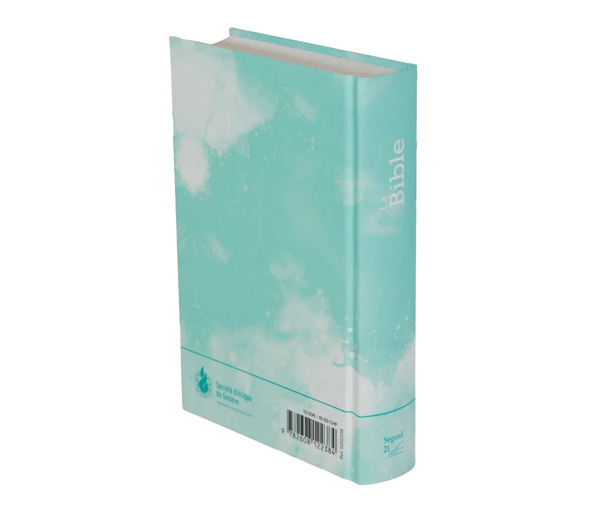 Bible Segond 21 compacte - couverture rigide motif bleu turquoise