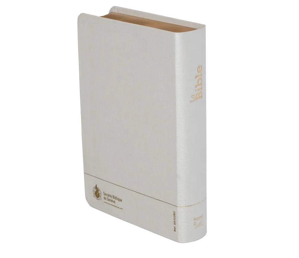 Bible Segond 21 compacte (Premium Style) - couverture souple toile blanche, avec tranches dorées...