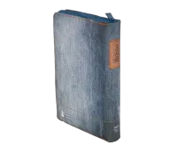 Bible Segond 21 compacte (Premium Style) - couverture souple toilée motif jeans, avec fermeture...