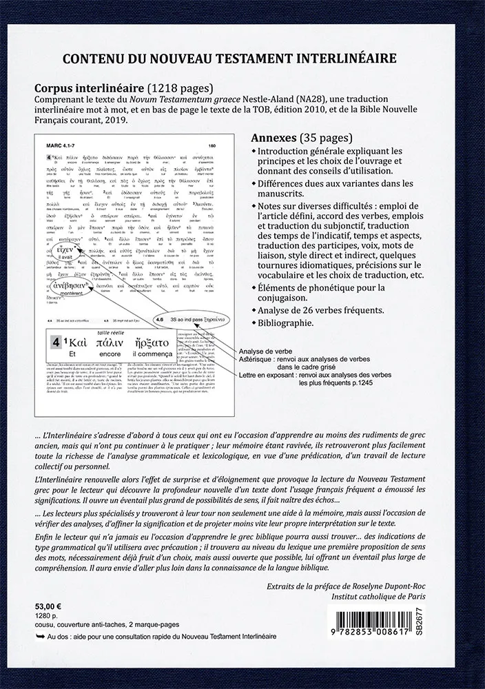 Grec-français, Nouveau Testament interlinéaire