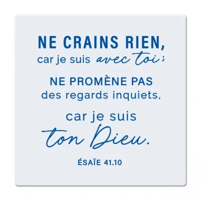Céramique « Ne crains rien, car je suis avec toi. » Ésaïe 41.10 - Mot d'ordre 2027