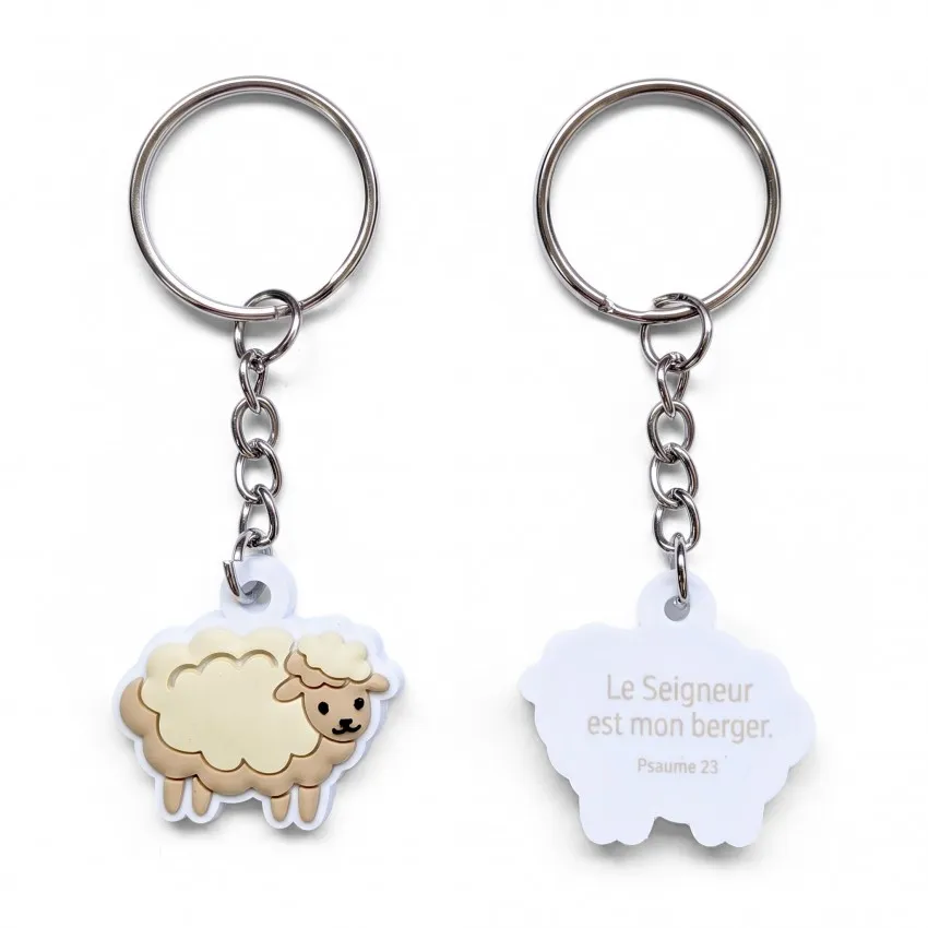 Porte-clé PVC Mouton - Psaume 23