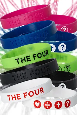 Bracelet Les 4 points - couleurs et tailles variées