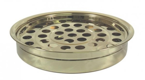 Plateau pour le vin-Sainte Cène- Acier inoxydable - 40 gobelets