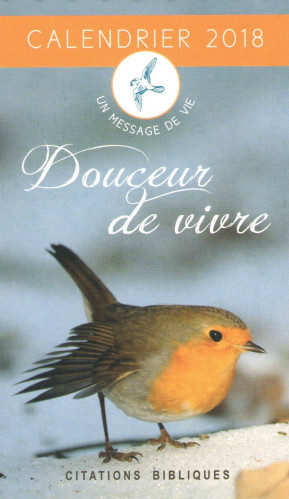 Douceur de vivre, citations bibliques - mini calendrier à poser