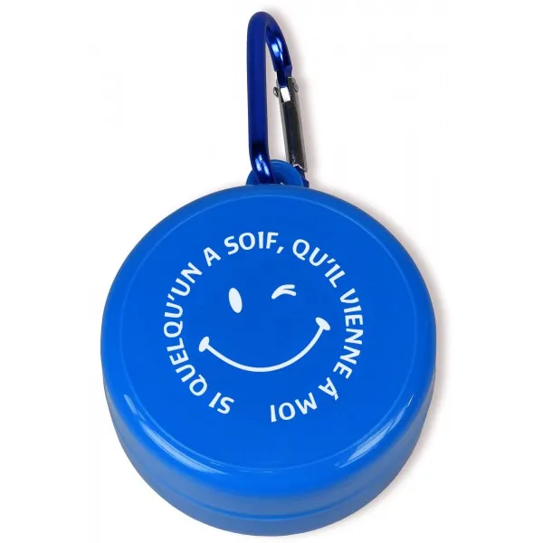 Verre bleu de voyage