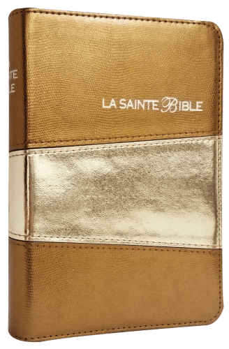 Bible Segond 1910, compacte, dorée - couverture souple, vivella, tranche or