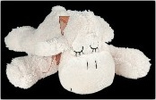 Peluche Mouton beige avec les yeux fermés - 30cm