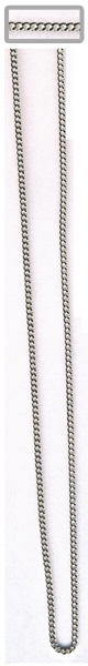 COLLIER GOURMETTE LIMEE ARGENT L50cm- maillon 1,5mm