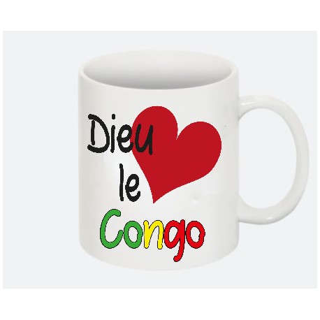 Mug "Dieu aime le Congo Brazaville"