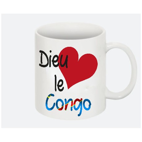 Mug "Dieu aime le Congo RDC"