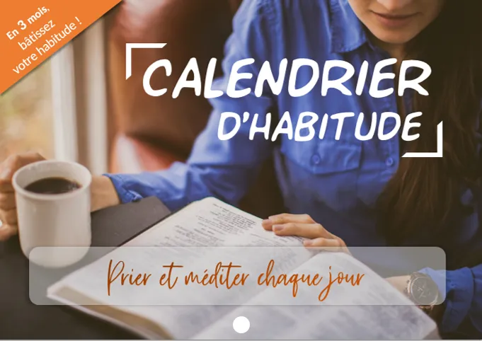 Calendrier d'habitude - Prier et méditer chaque jour