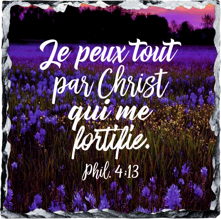 Tableau en ardoise "Je peux tout par Christ […]" Philippiens 4.13