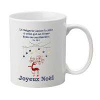 Mug "Le Seigneur assure la Paix […]" Es 26.3 - Joyeux Noël