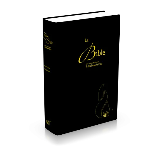 Bible d'étude Segond NEG MacArthur - Couverture rigide, Skyvertex noir