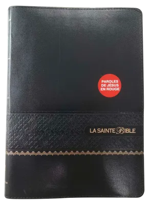Bible Segond 1910, gros caractères, similicuir noir